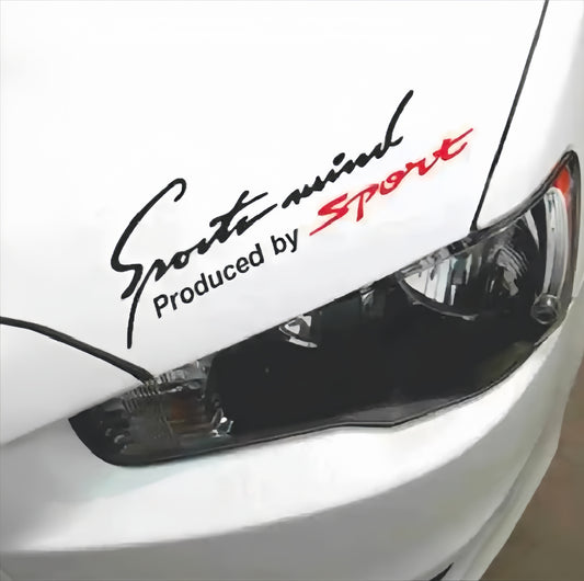 Sports Mind Sticker For All Cars Bonut